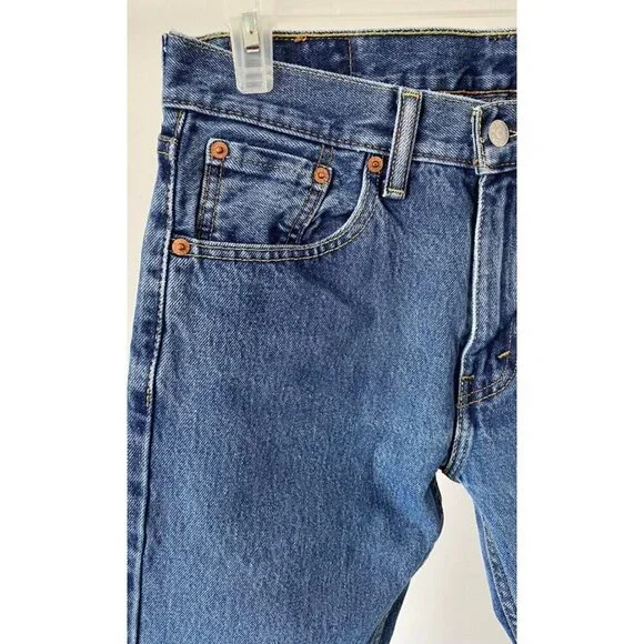 Levi's 505 Regular Fit Jeans Men's 38 X 29 - Picture 3 of 7